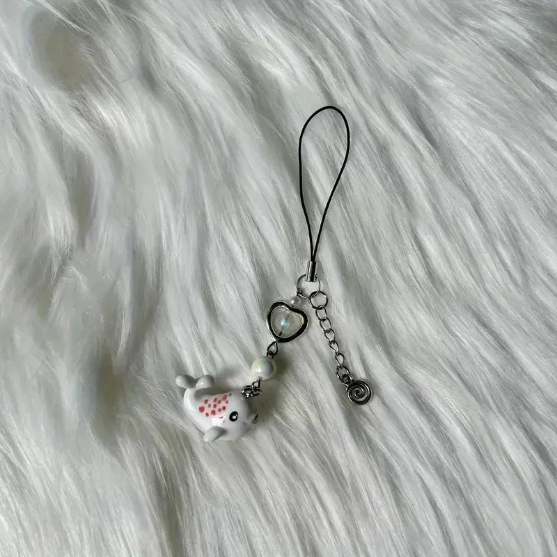 1pc Y2k Cute Simulation Marine Animal Shark Chain For Mobile Phone, Ccd Camera, Small Decoration Pendant Accessories