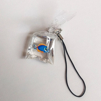 Cute Phone Charms Creative Simulation Goldfish Keychain Pendant Mobile Phone Case Pendant Backpack Decoration Accessories Gifts