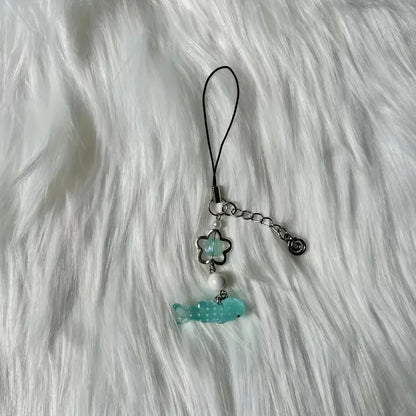 1pc Y2k Cute Simulation Marine Animal Shark Chain For Mobile Phone, Ccd Camera, Small Decoration Pendant Accessories