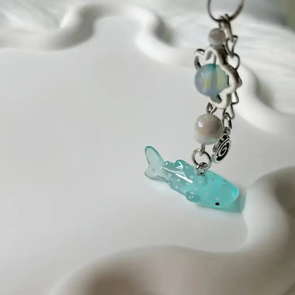 1pc Y2k Cute Simulation Marine Animal Shark Chain For Mobile Phone, Ccd Camera, Small Decoration Pendant Accessories