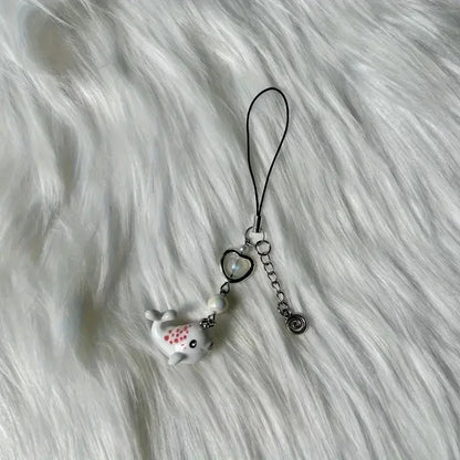 1pc Y2k Cute Simulation Marine Animal Shark Chain For Mobile Phone, Ccd Camera, Small Decoration Pendant Accessories