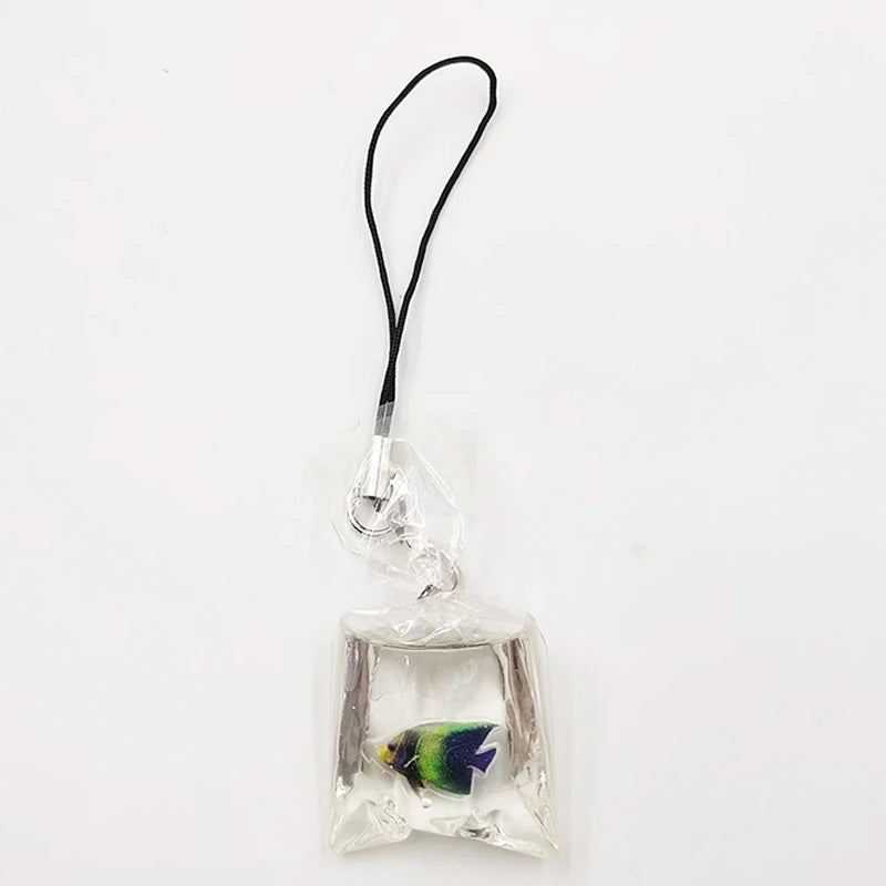 Cute Phone Charms Creative Simulation Goldfish Keychain Pendant Mobile Phone Case Pendant Backpack Decoration Accessories Gifts