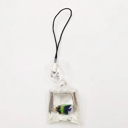 Cute Phone Charms Creative Simulation Goldfish Keychain Pendant Mobile Phone Case Pendant Backpack Decoration Accessories Gifts