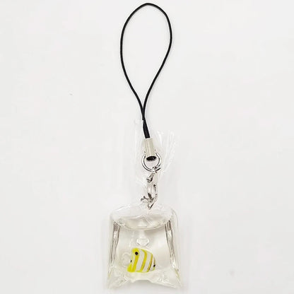 Cute Phone Charms Creative Simulation Goldfish Keychain Pendant Mobile Phone Case Pendant Backpack Decoration Accessories Gifts